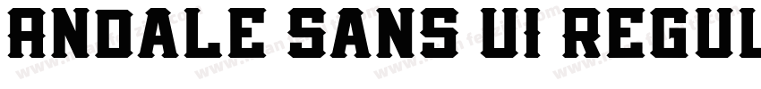 Andale Sans UI Regul字体转换